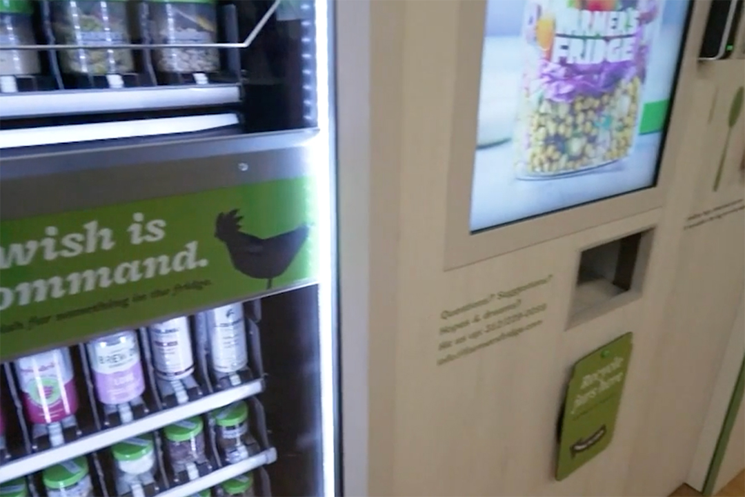 Close up of the Fridge.