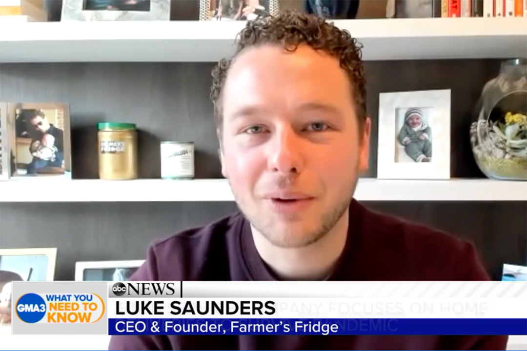 Farmer's Fridge CEO, Luke Saunders on Good Morning America.