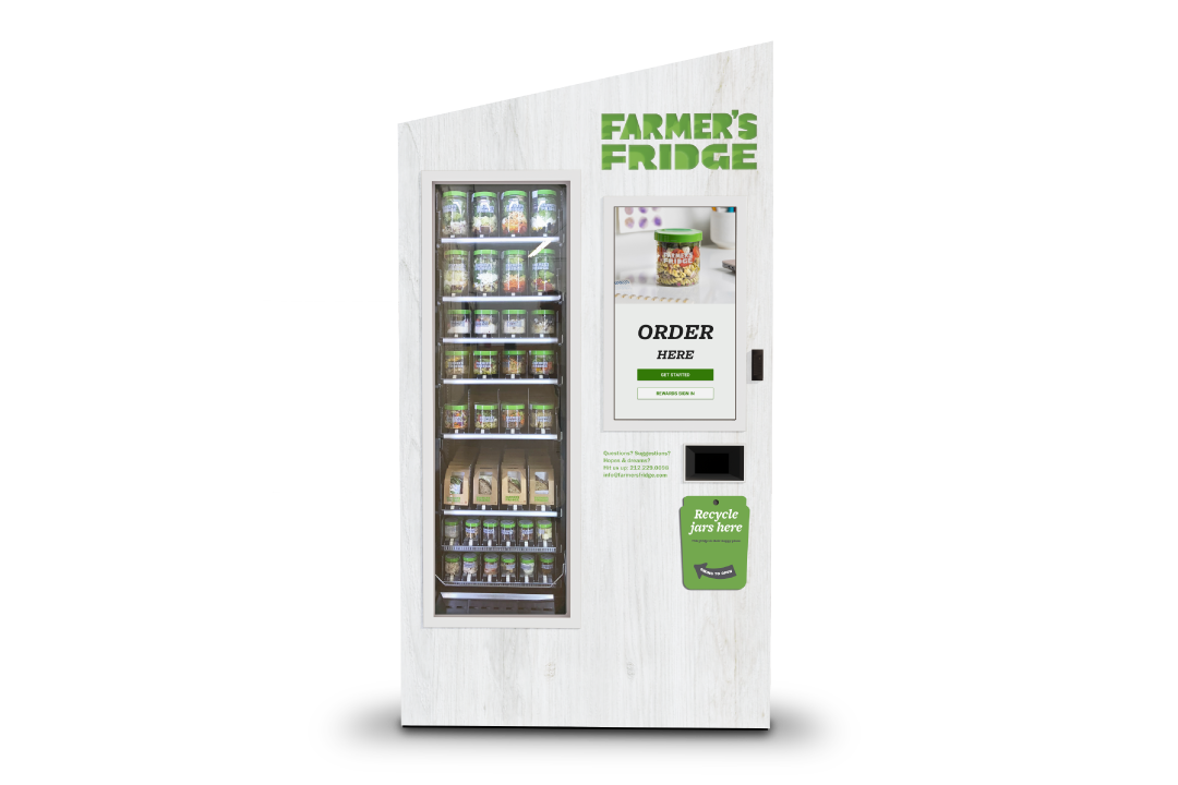 A render of a Farmer's Fridge