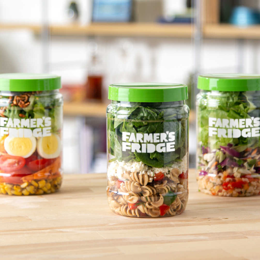Farmer's Fridge salads in jars