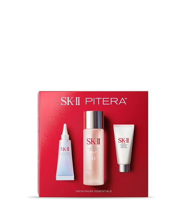 PITERA™ 鑽光亮白套裝備有神仙水精華液、潔面乳、與新一代小燈泡精華。體驗 PITERA™ 的神奇力量，喚醒肌膚淨白光蘊。