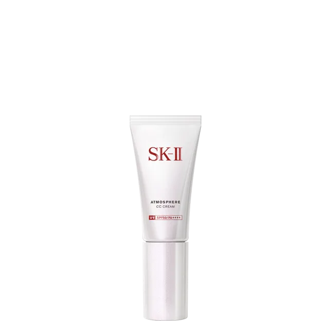 SK-II 輕透光感鑽白CC霜 SPF50/PA++++ ，五合一護膚式裸感遮瑕，瞬間打造無瑕鑽白肌。