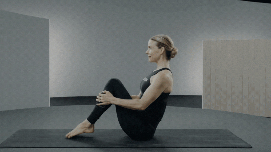 Kristin McGee Boat Pose GIF