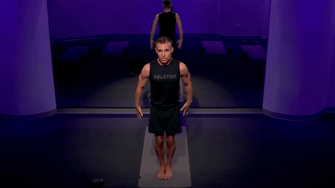 GIF of Ross Rayburn doing Traditional Chair Pose