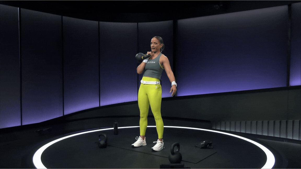 Kettlebell Push Press | The Output by Peloton