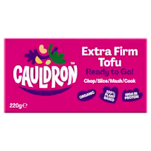 Cauldron Extra Firm Tofu pink packaging