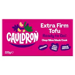 Cauldron Extra Firm Tofu pink packaging