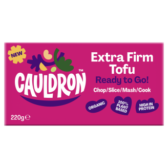 Cauldron Extra Firm Tofu pink packaging 