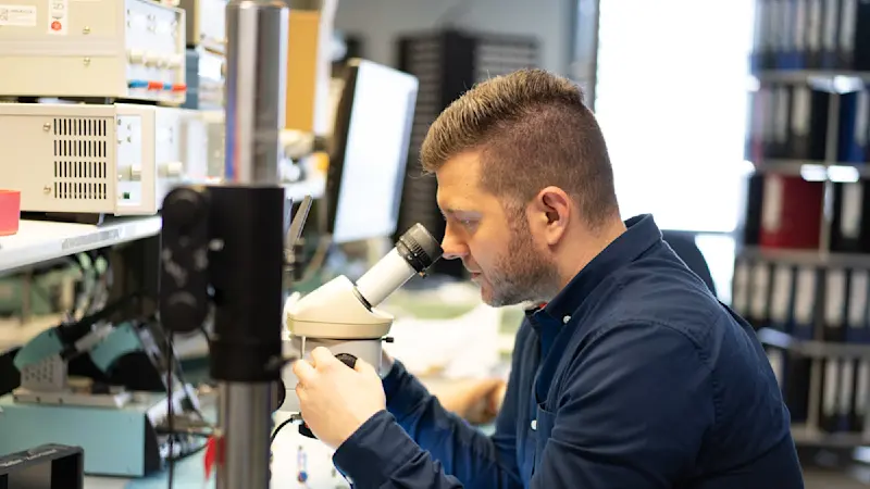 Forschung & Entwicklung: Ingenieur bei der Arbeit