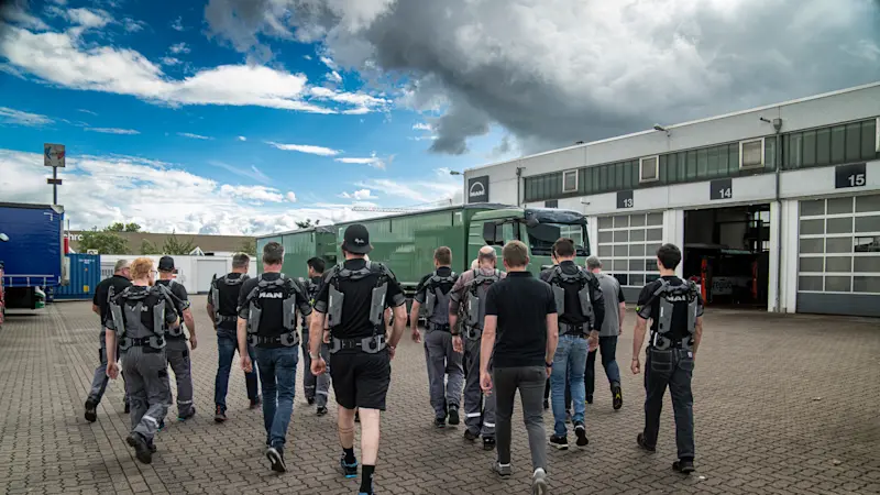 MAN relies on exoskeletons for workshops Headline