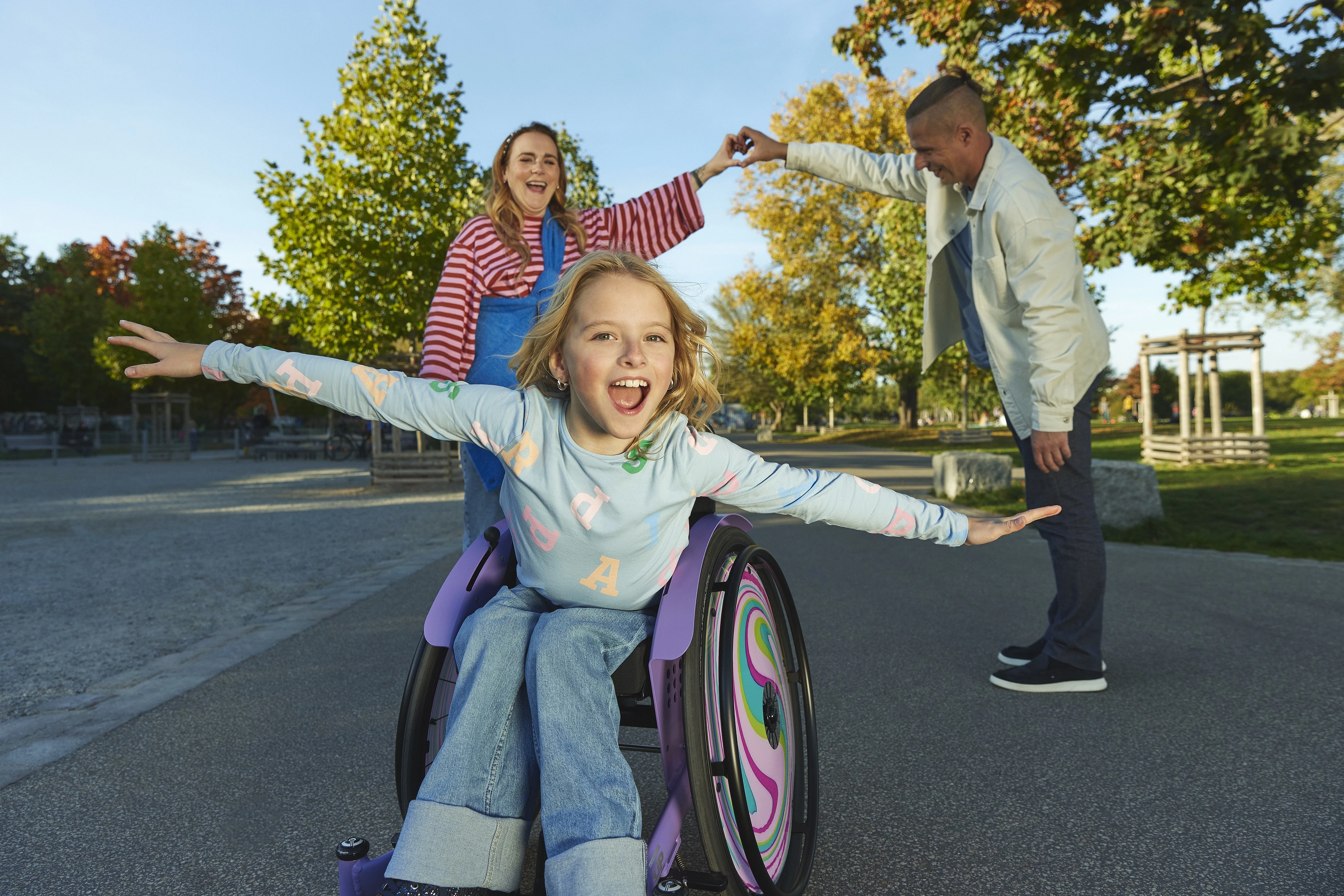Image Nomine in her V4k wheelchair