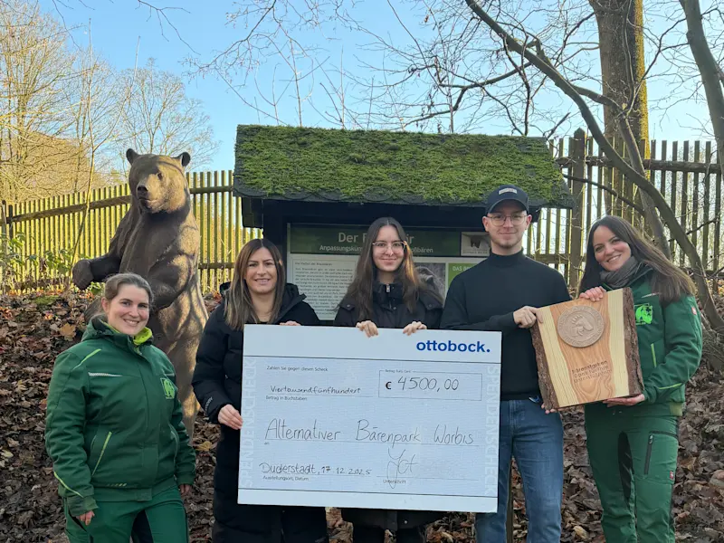 Spendenübergabe JuFi 2026 Bärenpark Worbis