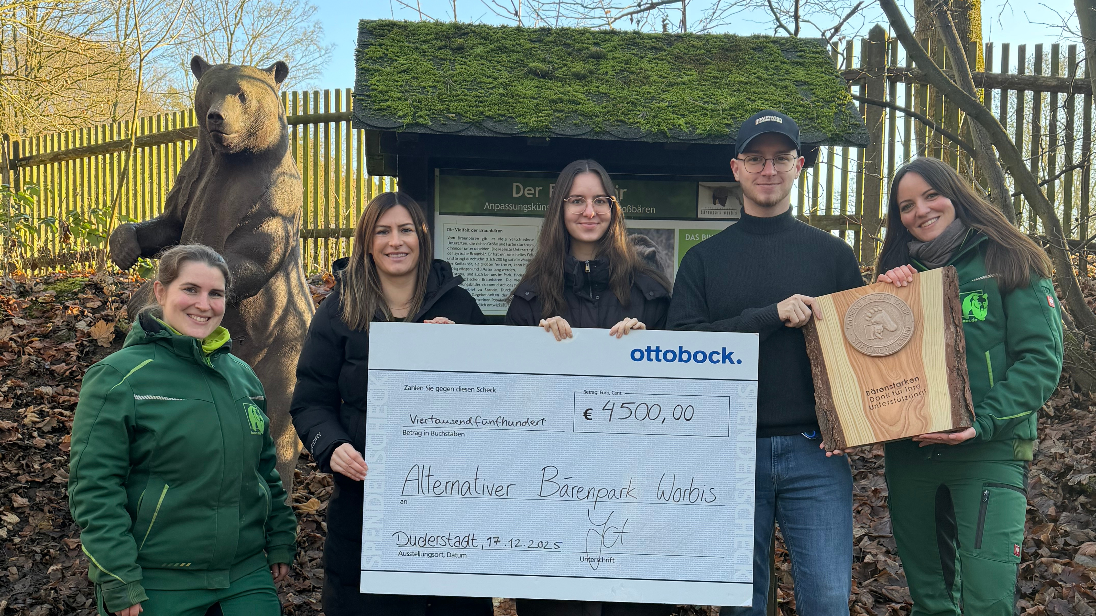 Spendenübergabe JuFi 2026 Bärenpark Worbis