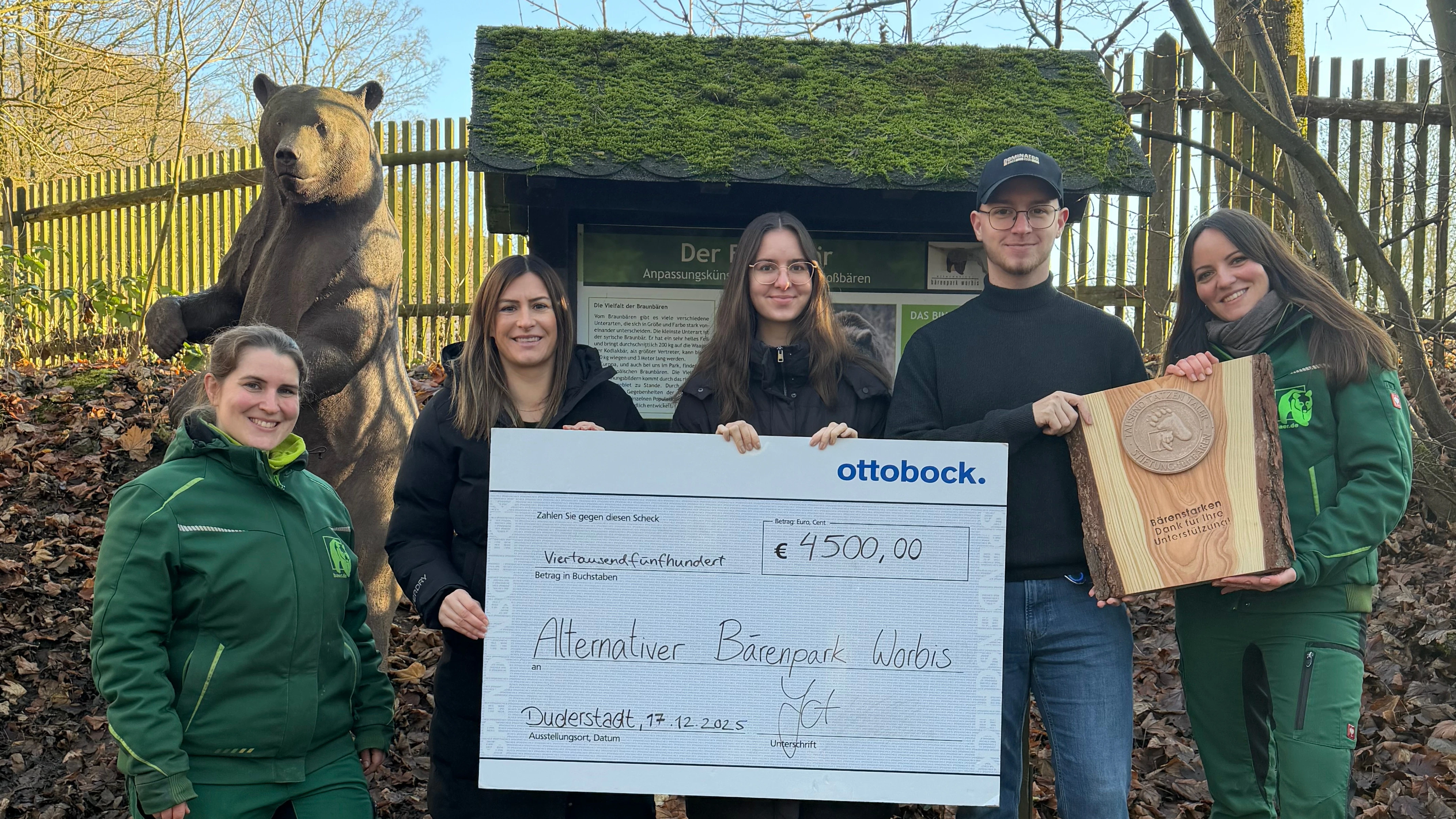 Spendenübergabe JuFi 2026 Bärenpark Worbis