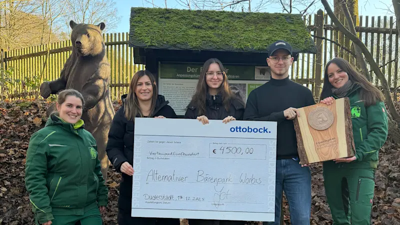 Spendenübergabe JuFi 2026 Bärenpark Worbis
