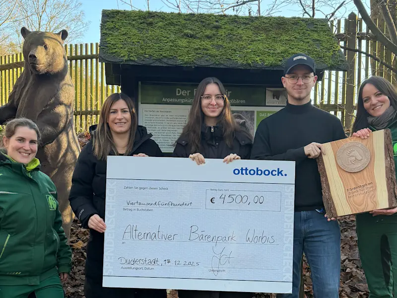 Spendenübergabe JuFi 2026 Bärenpark Worbis