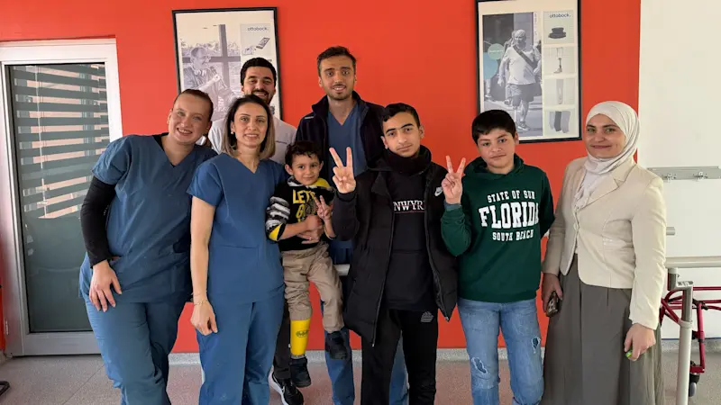 The prosthetic treatment of the injured children from Gaza was a matter close to the heart of our colleagues in Turkey.