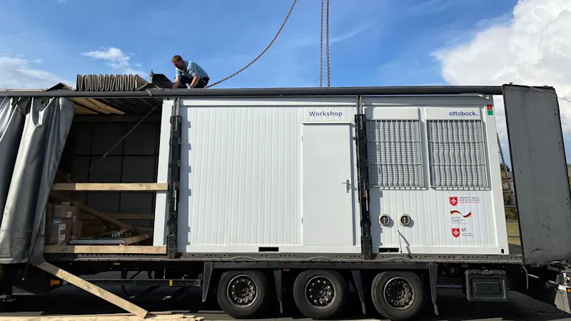 Verladung Container Ukraine
