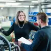 Ottobock employees in wheelchair fabrication