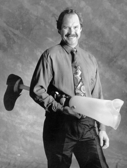 Canadian engineer PhD Kelly James invented the prototype of the C-Leg and presented it at the ISPO (International Society for Prosthetics & Orthotics) World Congress in Chicago in 1992.