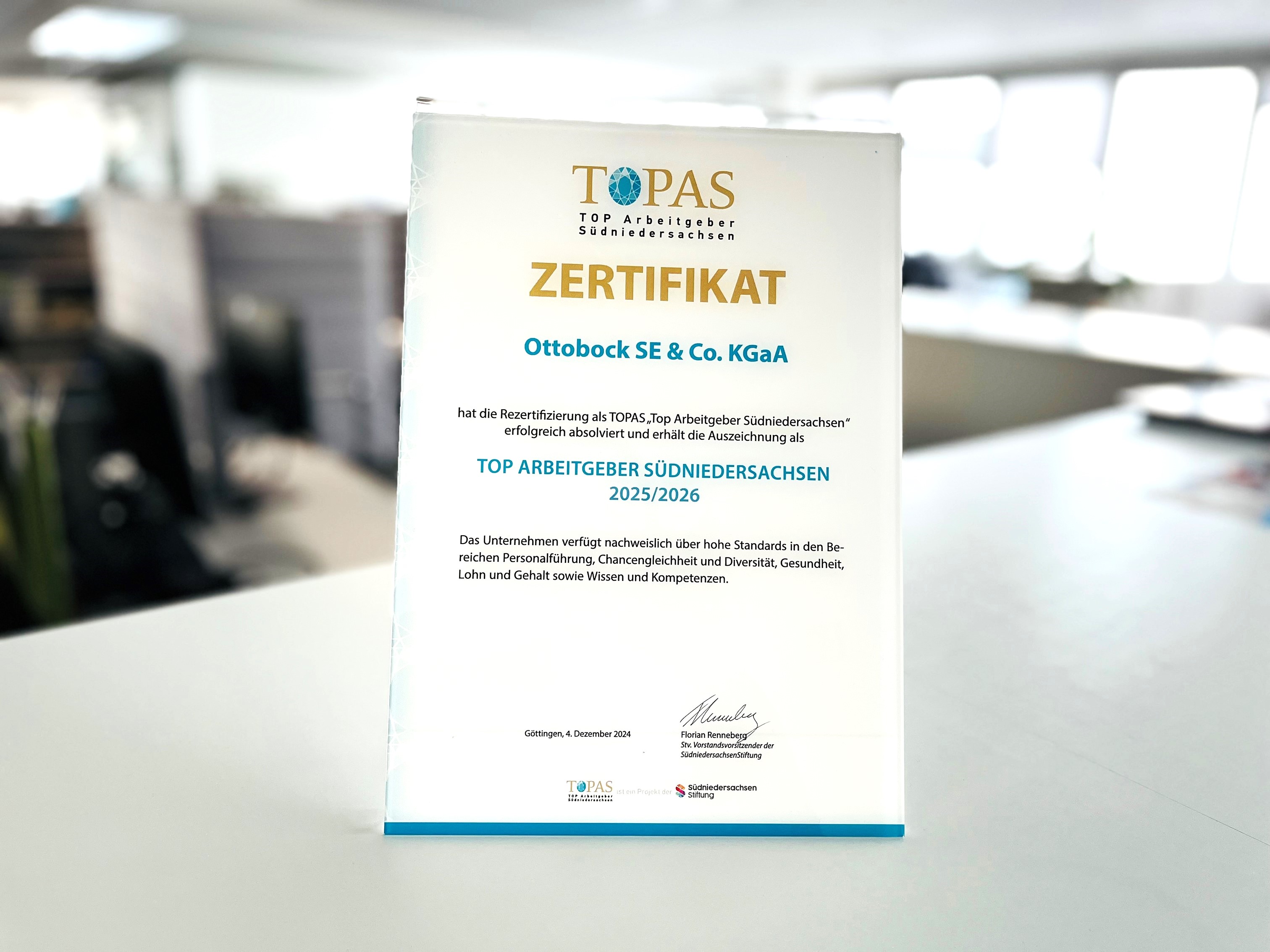 TOPAS Zertifikat edit