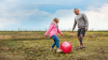 C-Brace user Melvin plays football with his daughter