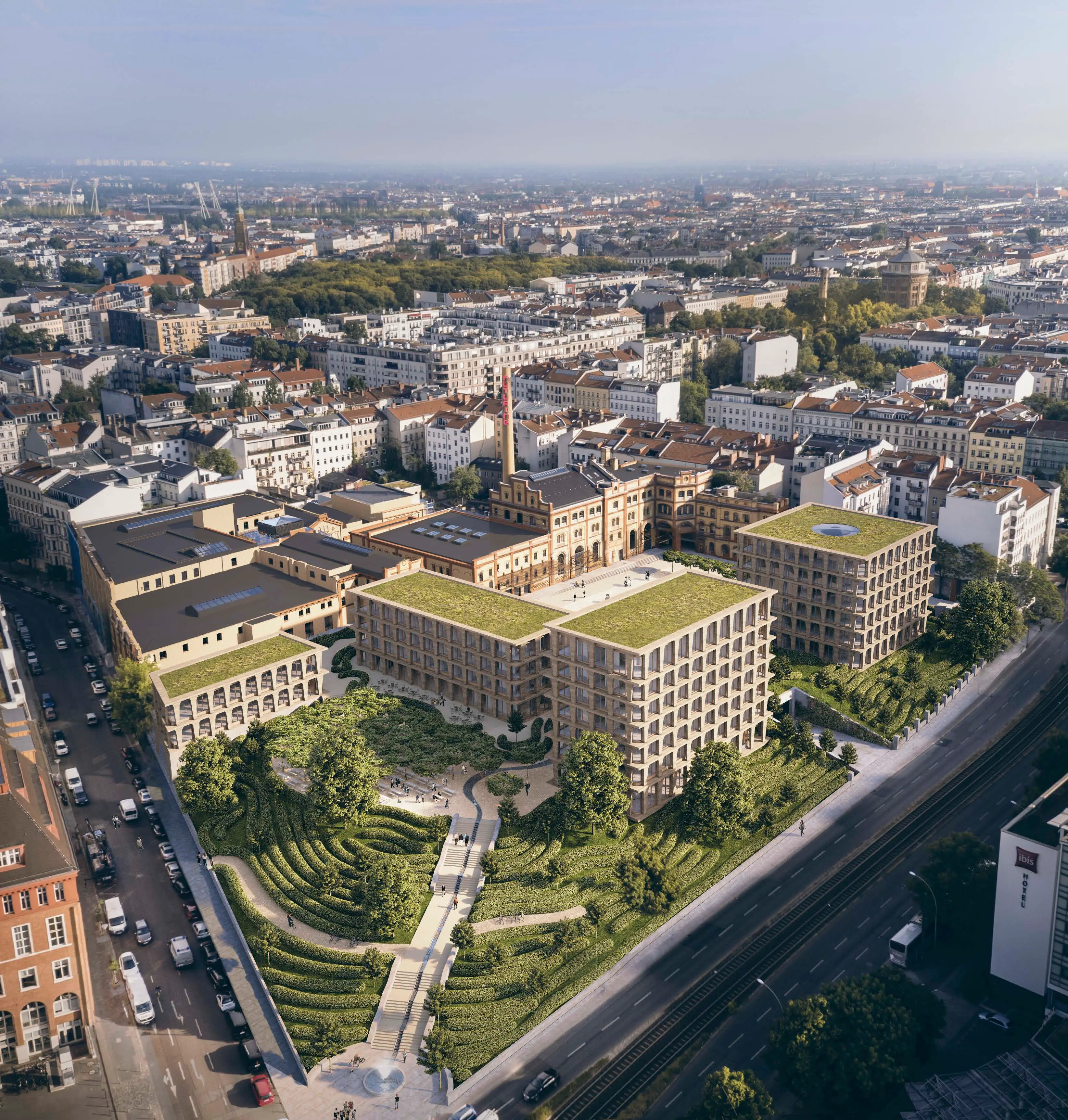 Auf dem großen Areal von Bötzow Berlin wird Zukunft aktiv gestaltet.
