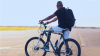 Image C-Brace orthosis user Melvin on his bicycle