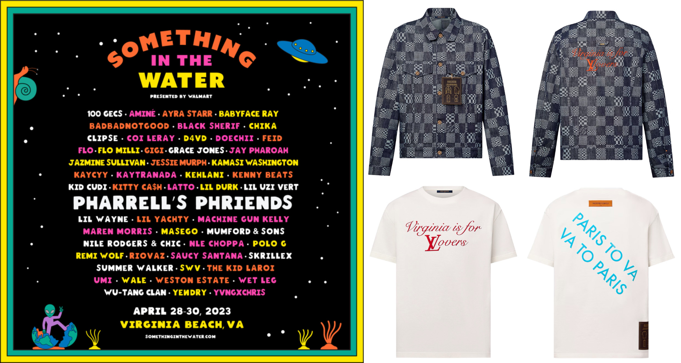 Pharrell's LV x Something In The Water Custom Jacket