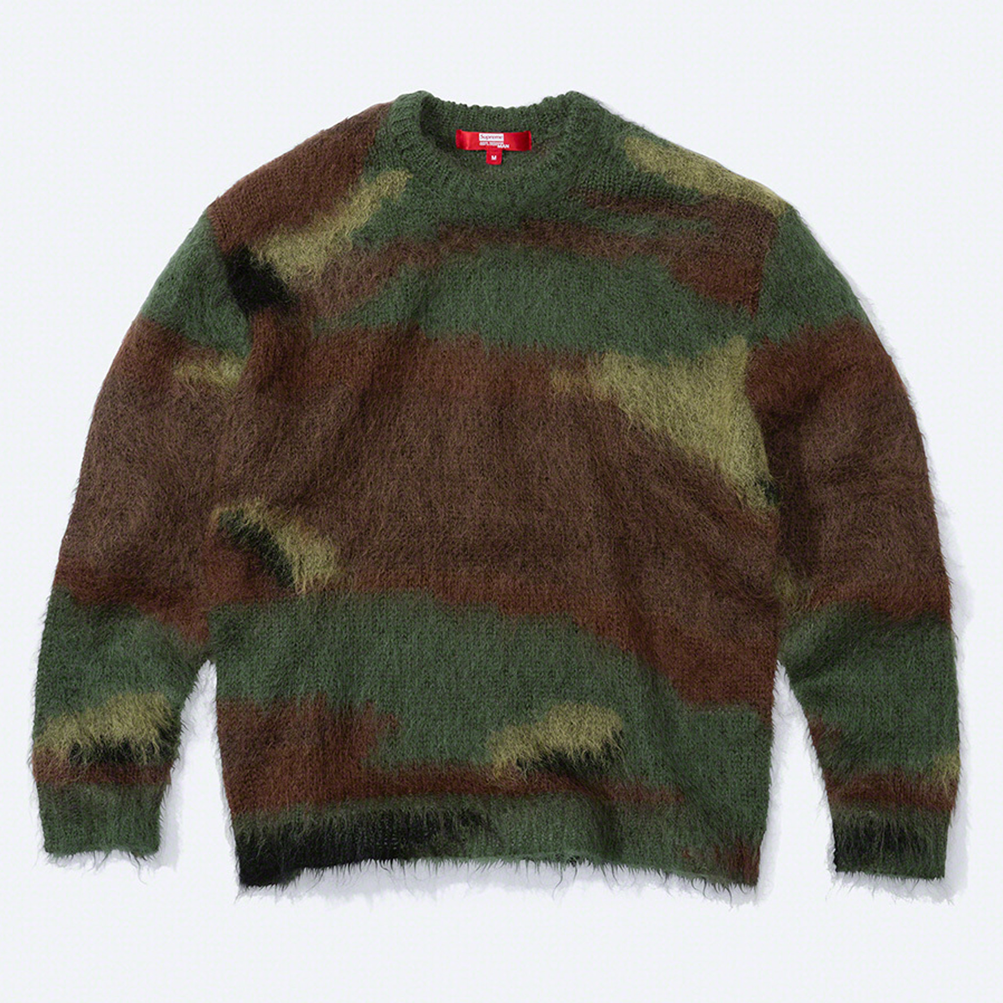 送込 XL Supreme JUNYA Brushed Camo Sweater