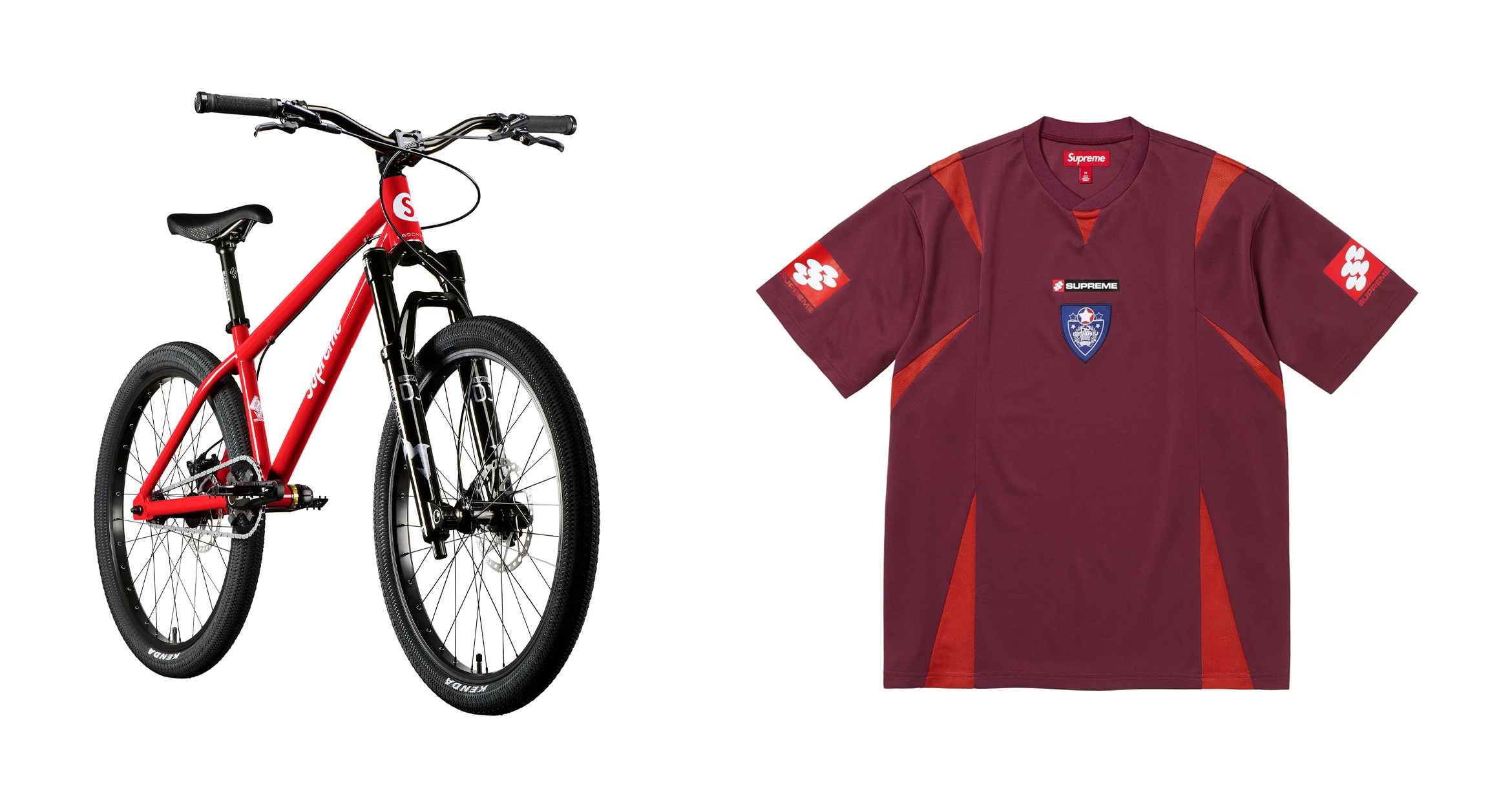 Supreme Custom Bikes, Football Tops and Leather Bags, Releasing This Week