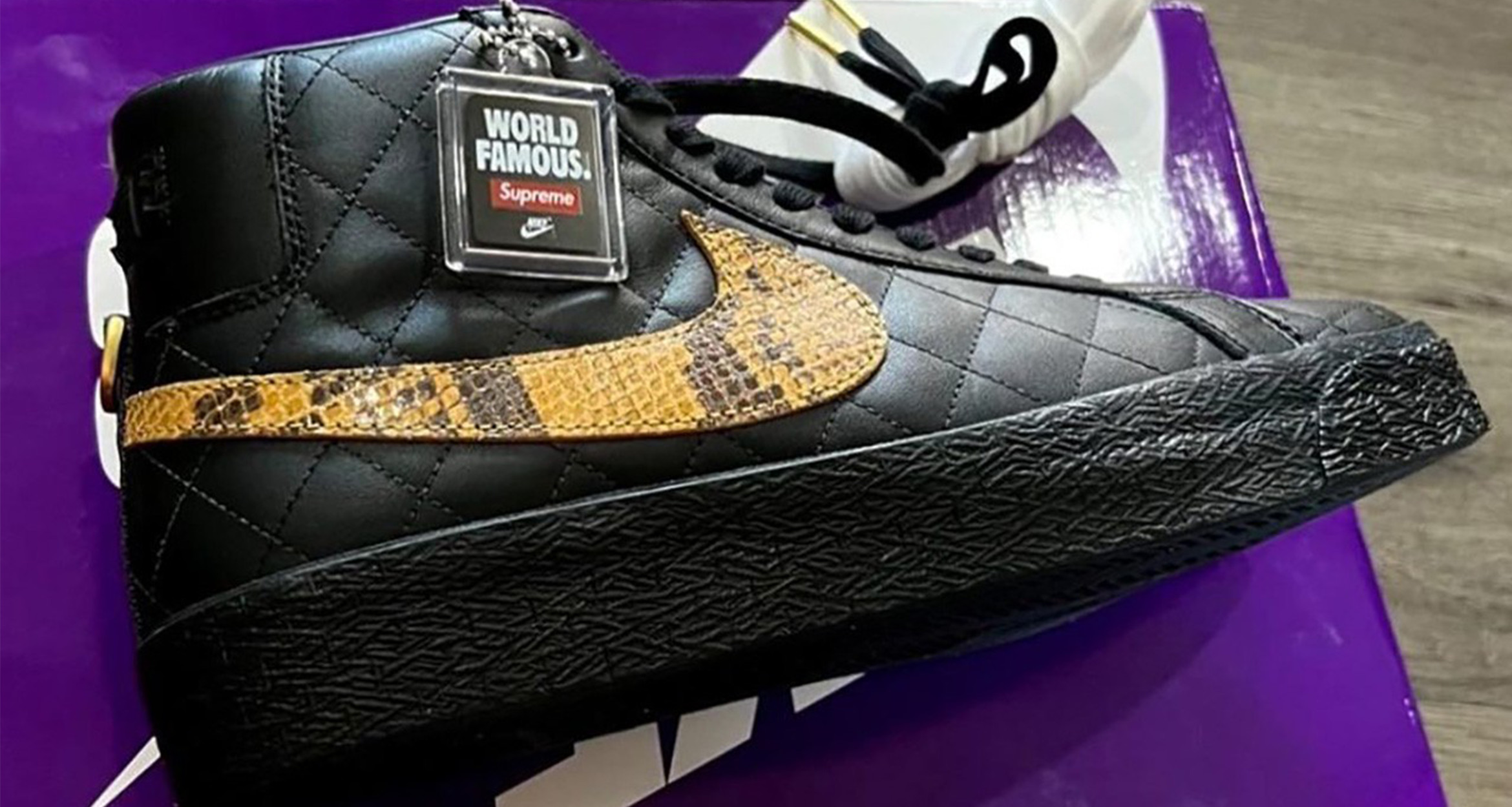Slaapzaal Oefening Museum A Snakeskin Supreme x Nike SB Blazer Mid Collaboration to Come Later This  Year - SLN Official