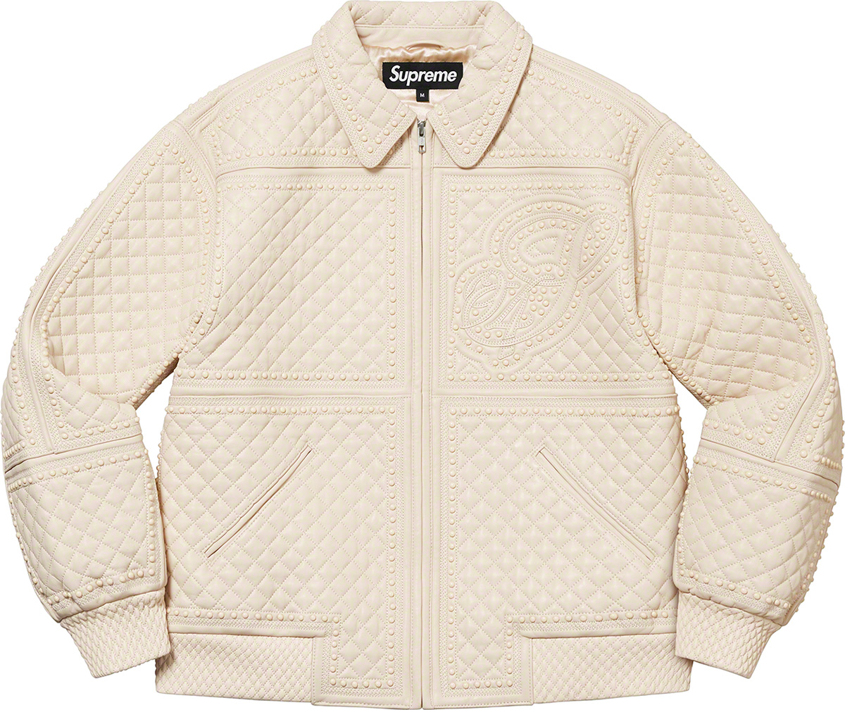 Studded Quilted Leather Jacket | Supreme - SLN Official