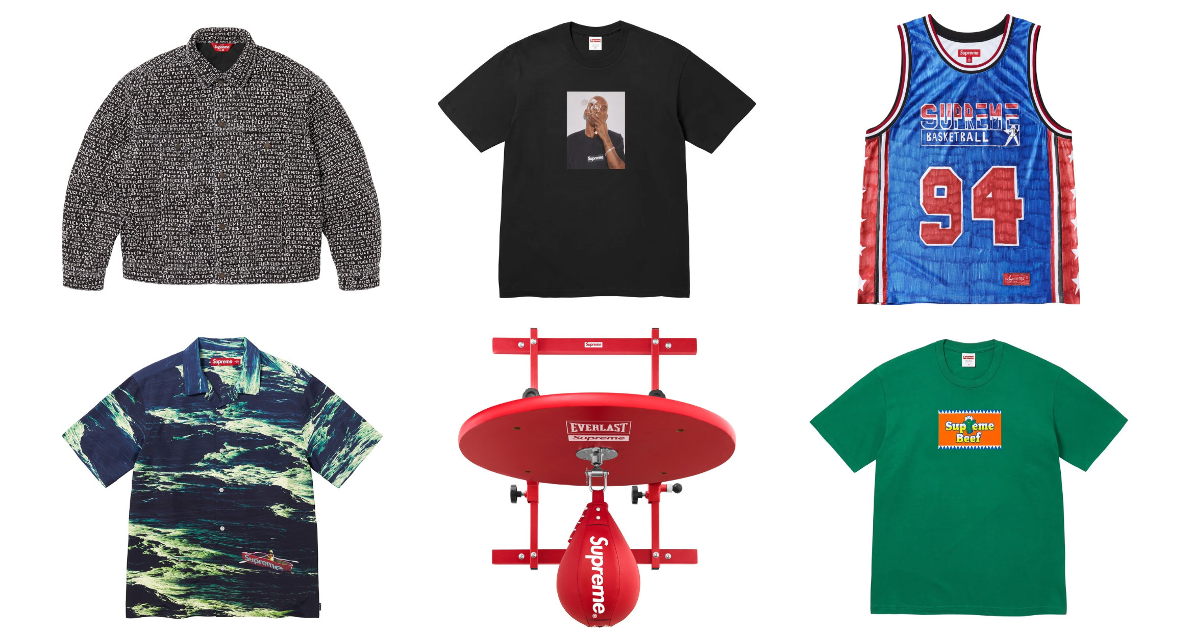 Summer Tees, Everlast Speedbags + Remaining Statement Pieces in Supreme’s SS25 Week 18 Droplist