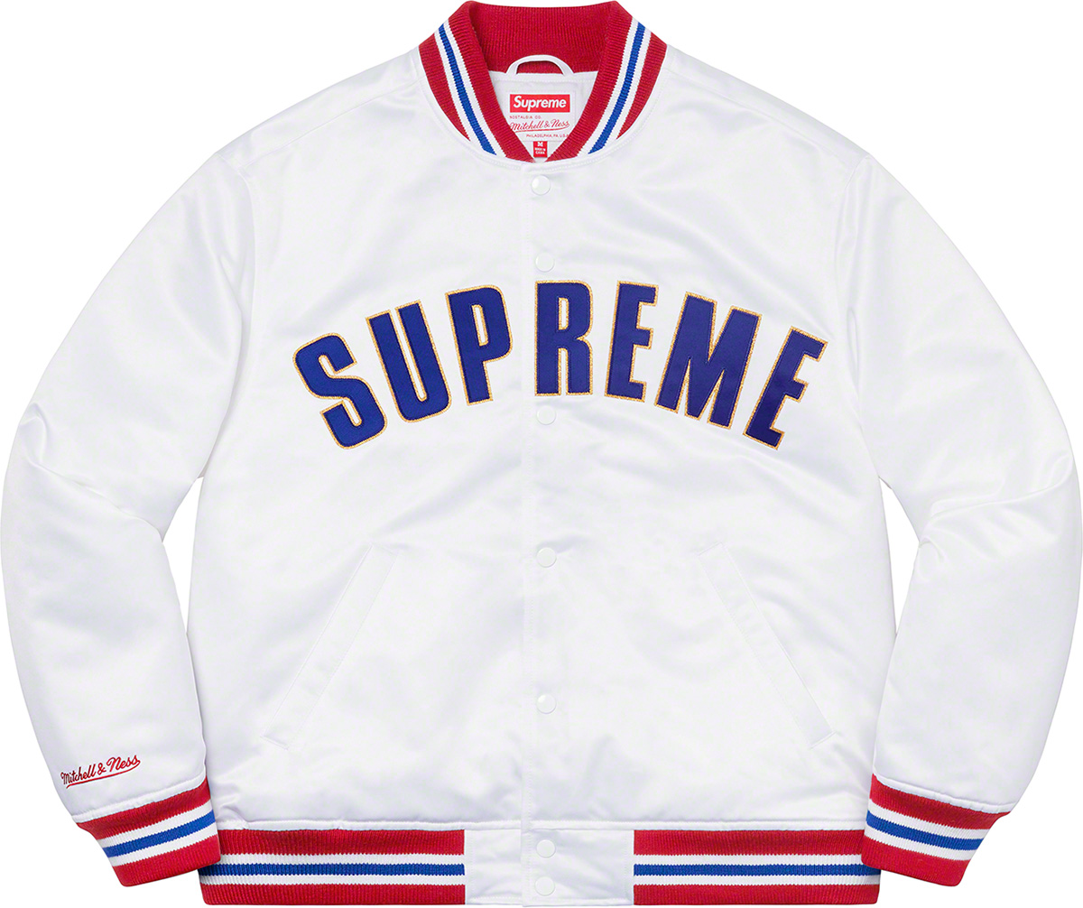 Supreme®/Mitchell & Ness® Satin Varsity Jacket | Supreme - SLN 
