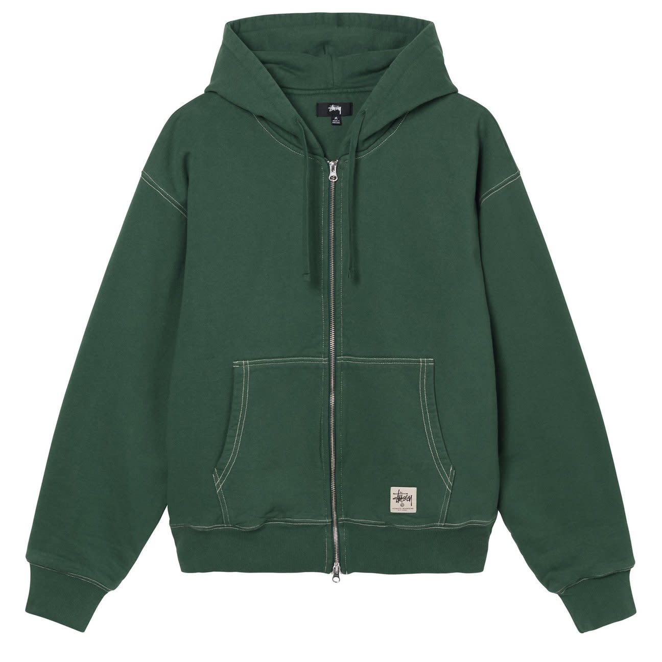 STUSSY DOUBLE FACE LABEL ZIP HOODIE XL - パーカー
