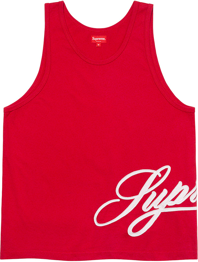 Mesh Script Tank Top | Supreme - SLN Official