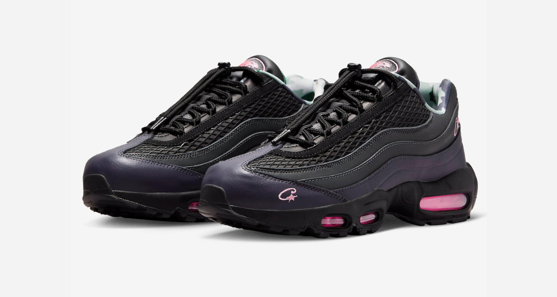 black and pink air max 95
