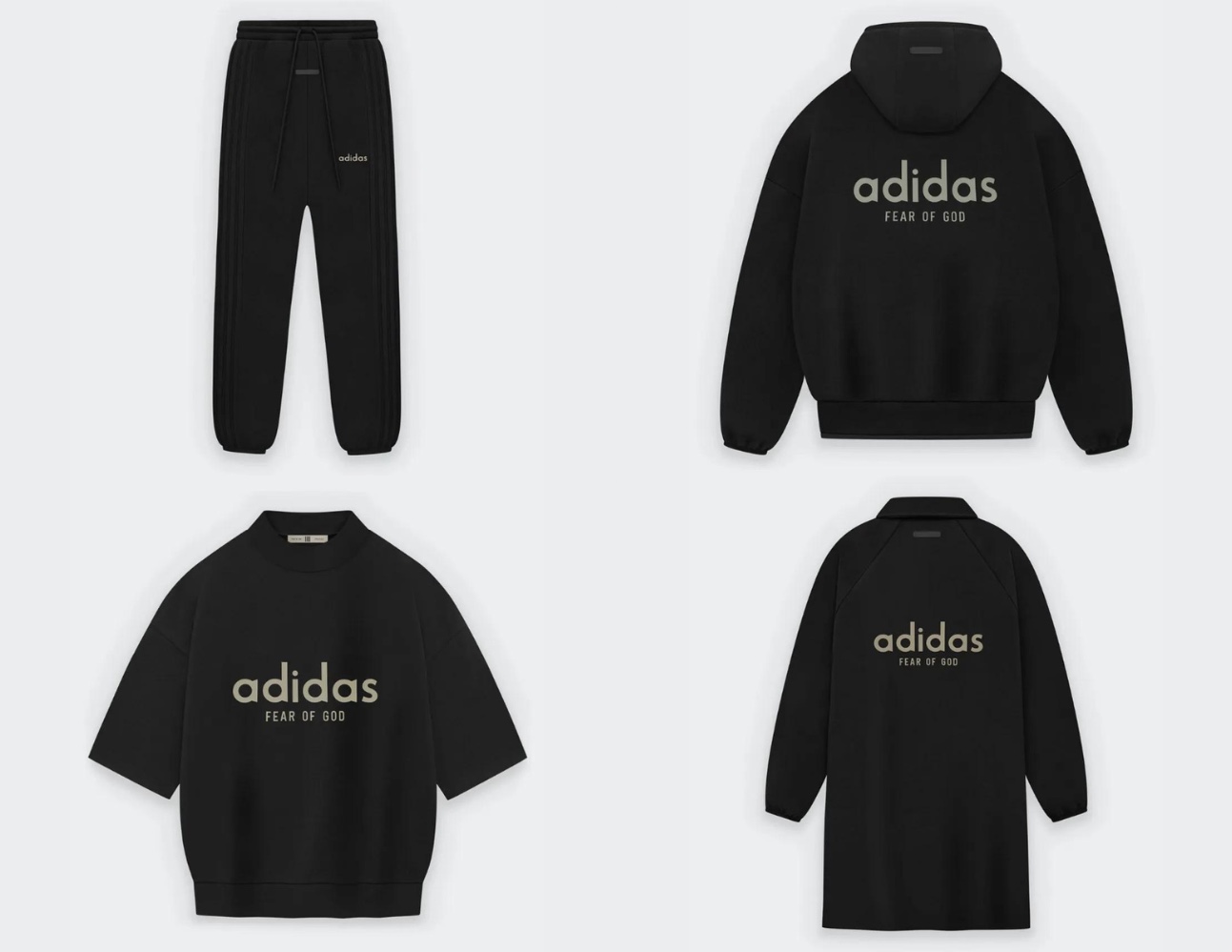 FEAR 受け持っ OF GOD x adidas Jersey 3/4 Mock Tee