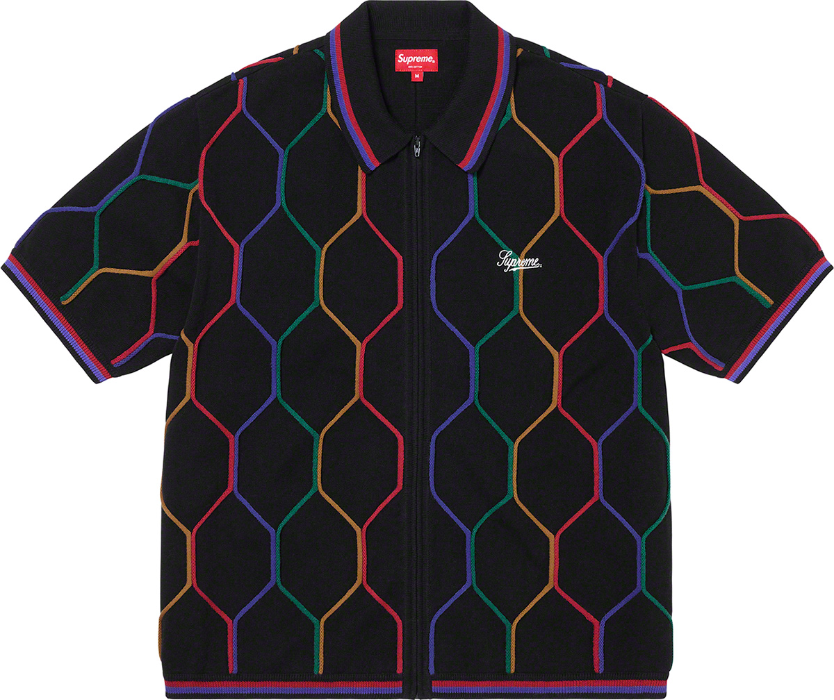 Hex Zip Up Polo | Supreme - SLN Official