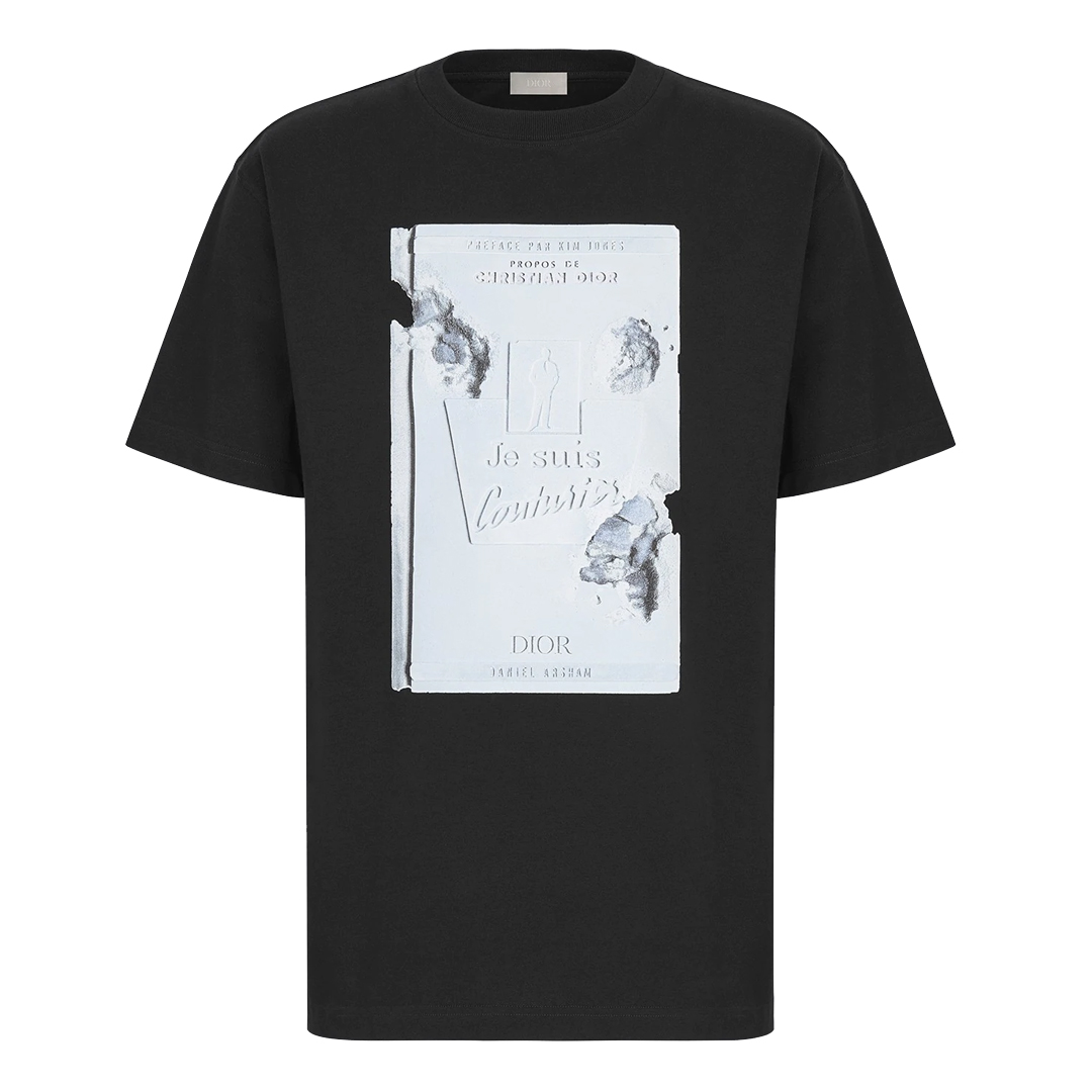 NTWRK  Dior x Daniel Arsham Eroded Book Short Sleeve Tee Shirt Black Pr