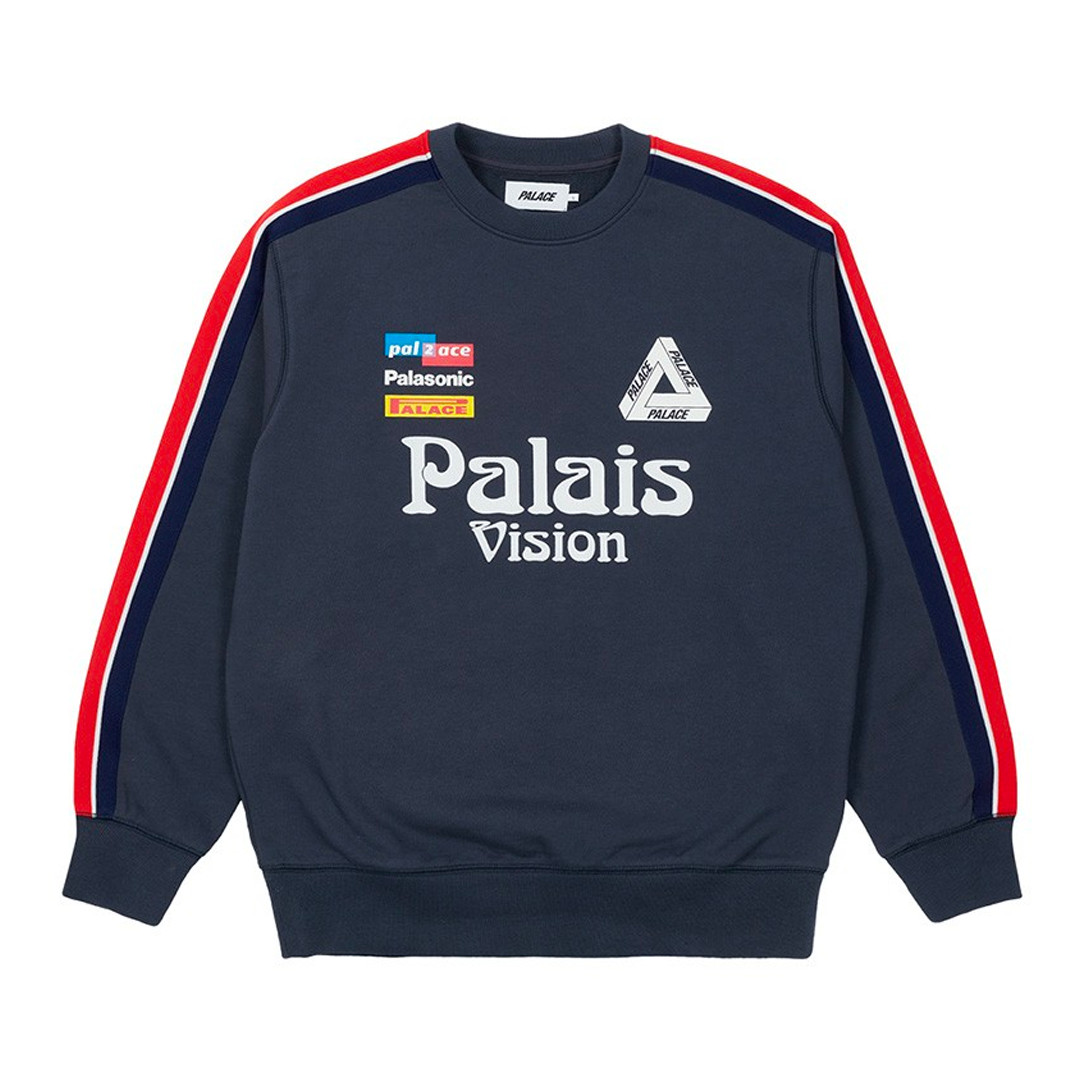Palace FLAG STRIPE CREW | Palace - SLN Official