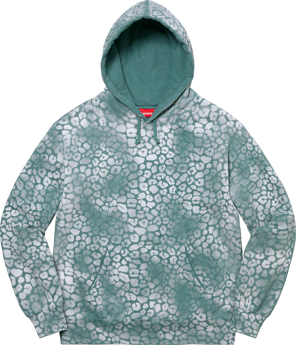 Supreme bleached clearance zip up hoodie