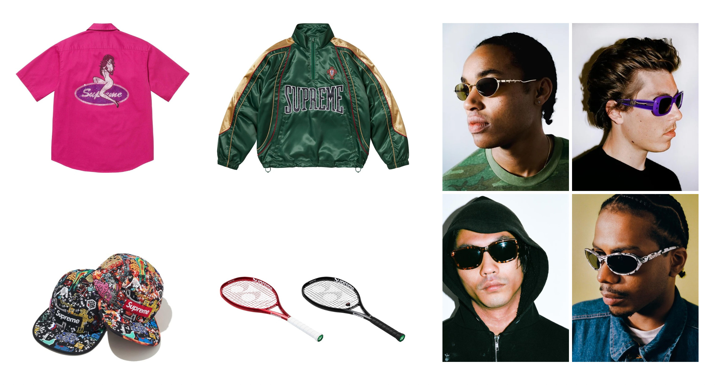 Tennis Racquets, Seasonal Statements + Spring Eyewear in Supreme’s SS25 Week 16 Release