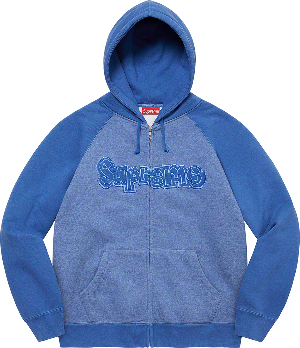 Supreme Arc Logo Thermal Zip Up Sweatshirt