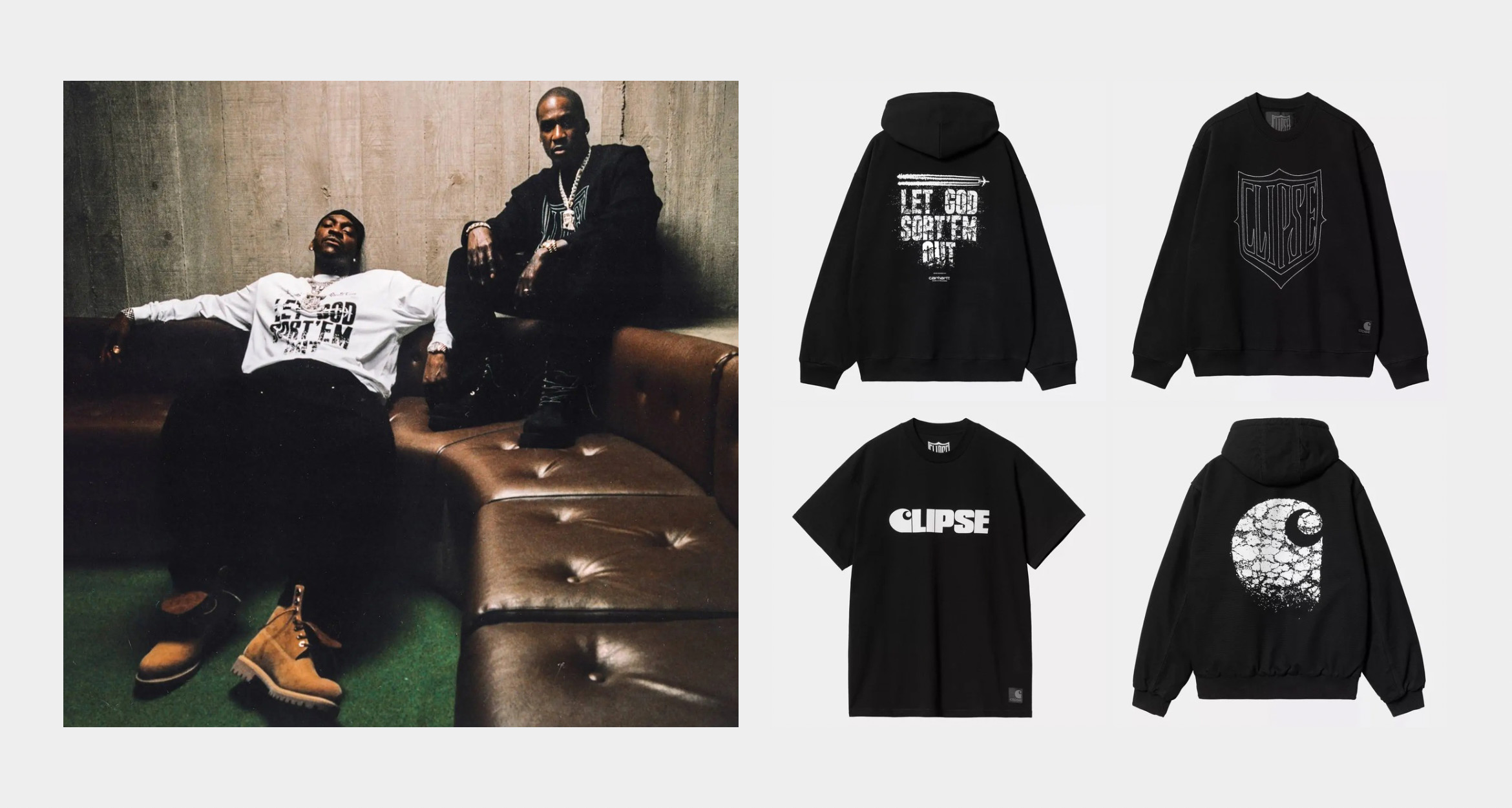 CLIPSE and Carhartt WIP Reignite the Streets with “Let God Sort Em Out” Merch Capsule