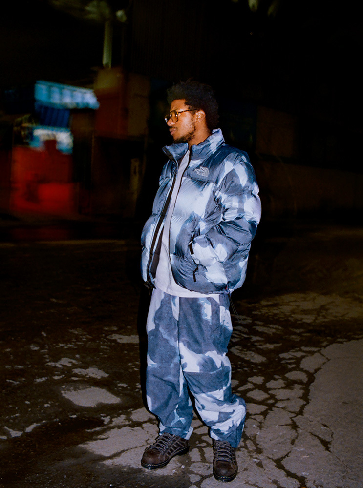 Supreme/ North Face Bleached Nuptse-