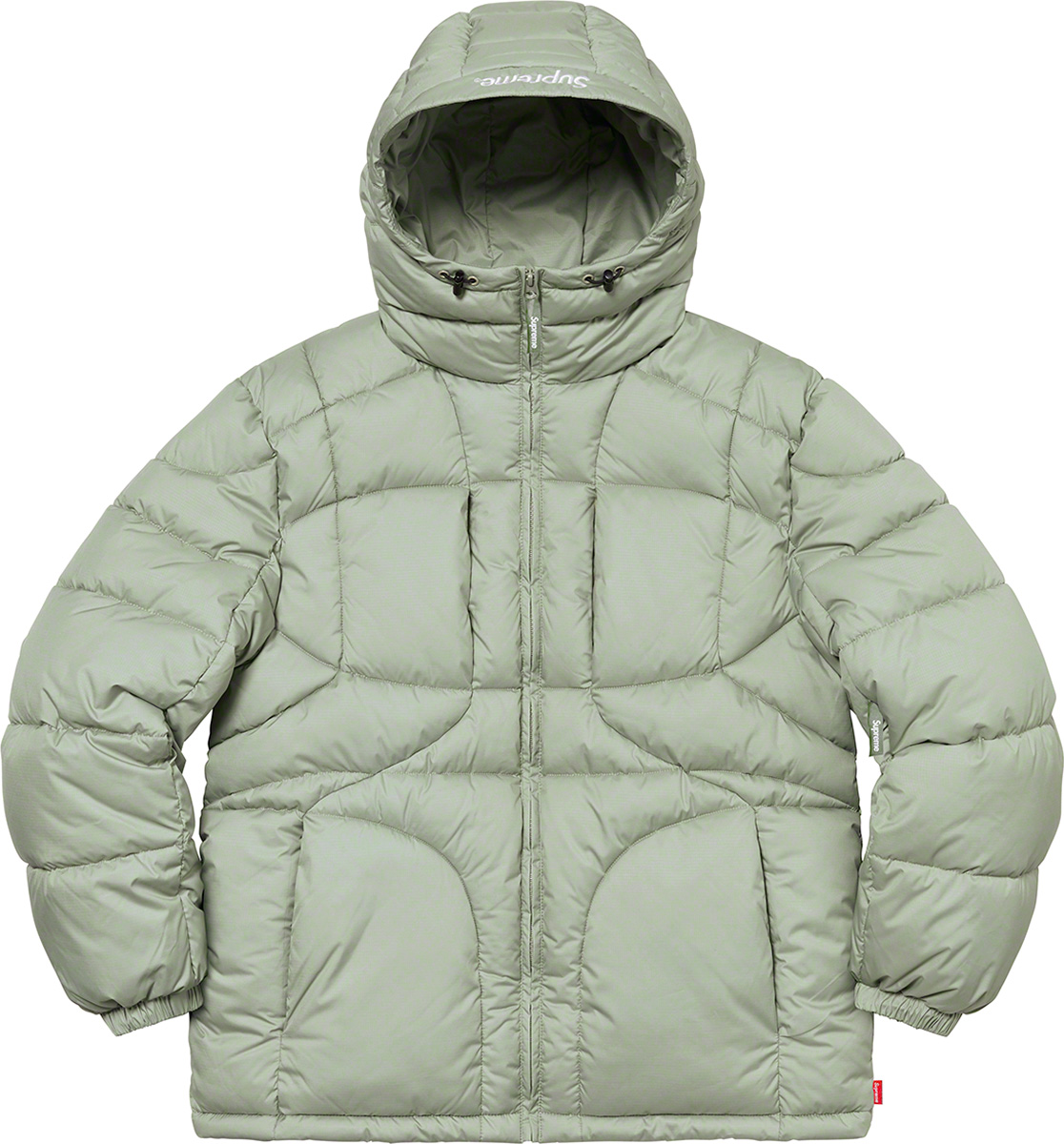 warp hooded puffer jacket