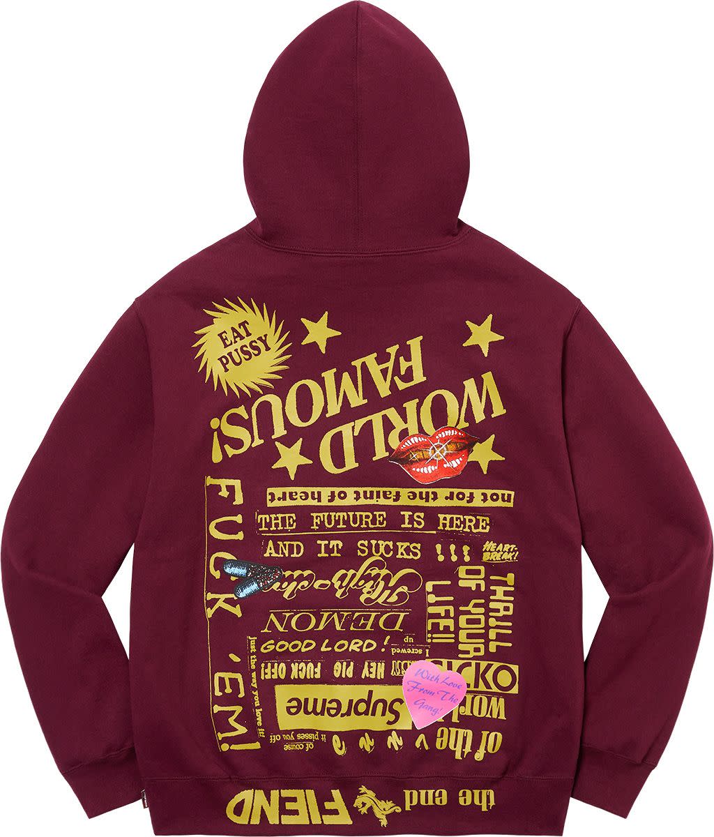 Supreme Fiend Hooded Sweatshirt Supreme Fiend Hooded Sweatshirt