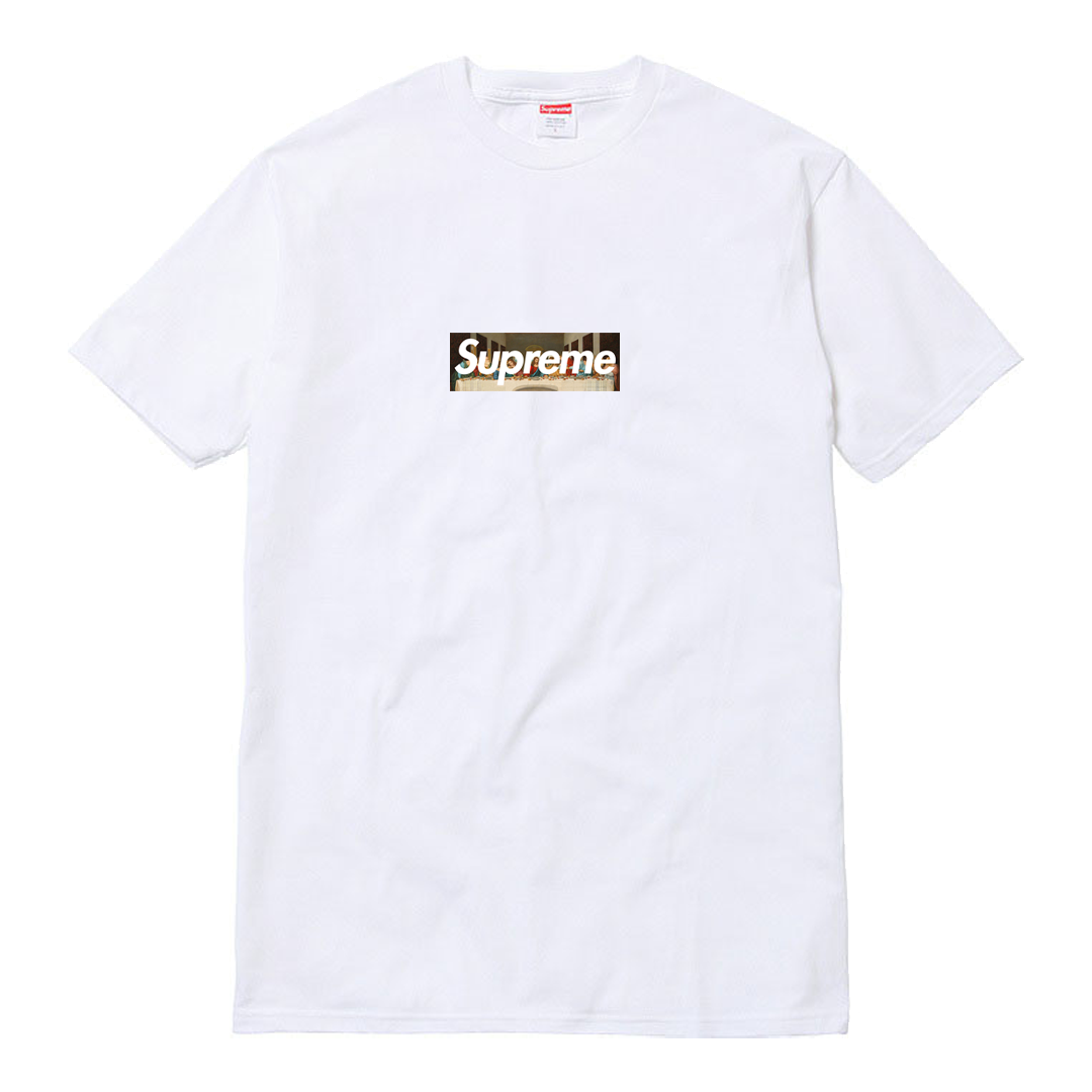 Supreme Milan Box Logo Tee White Men's - SS21 - US